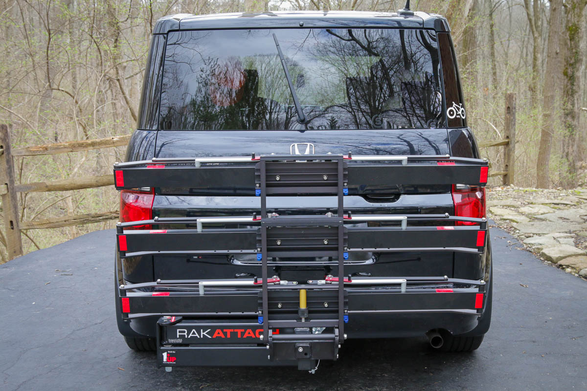 Review: 1Up USA Equip-D Double bike rack and RakAttach swing away hitch adapter