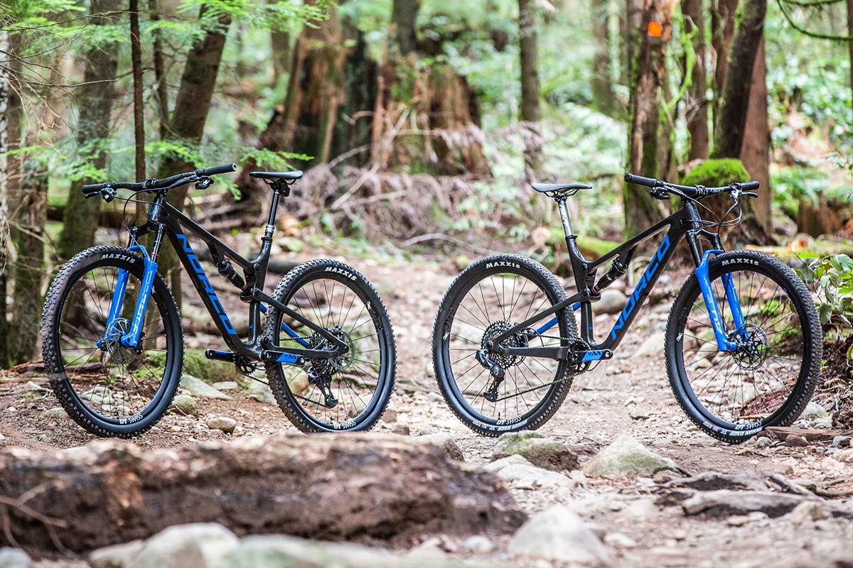 new Norco Revolver 100 and 120 is one of the lightest full suspension xc mountain bikes