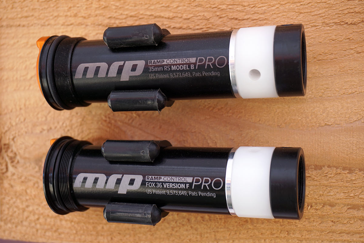 MRP RCC Pro adds more tuning options for Rockshox and Fox forks by altering the positive air chamber to let you customize the end of stroke ramp