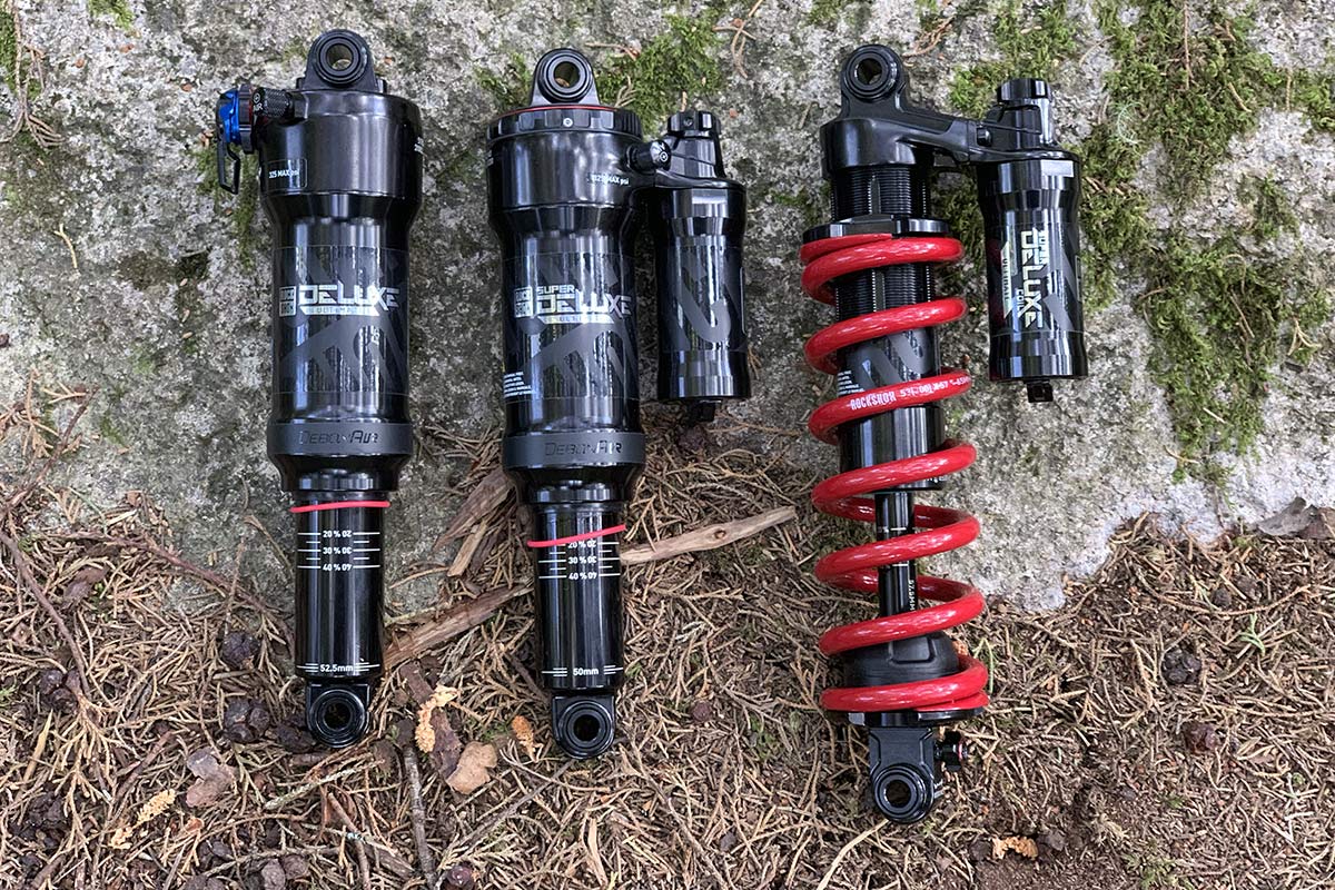 MY2020 Rockshox Deluxe and Super Deluxe rear shocks get upgraded controls and negative chamber options