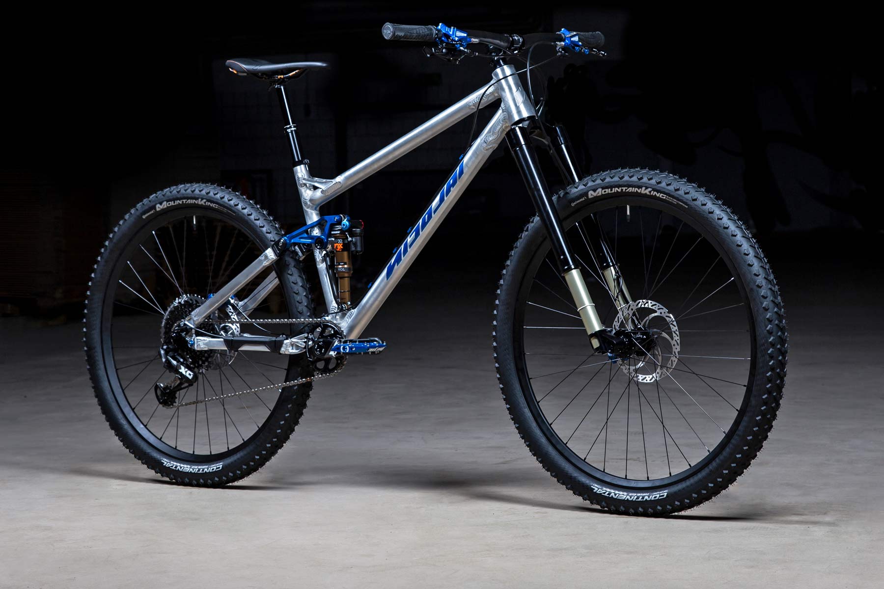 Nicolai Saturn 14 trail bike, modern lightweight aluminum 7020 alloy 140mm all-mountain bike