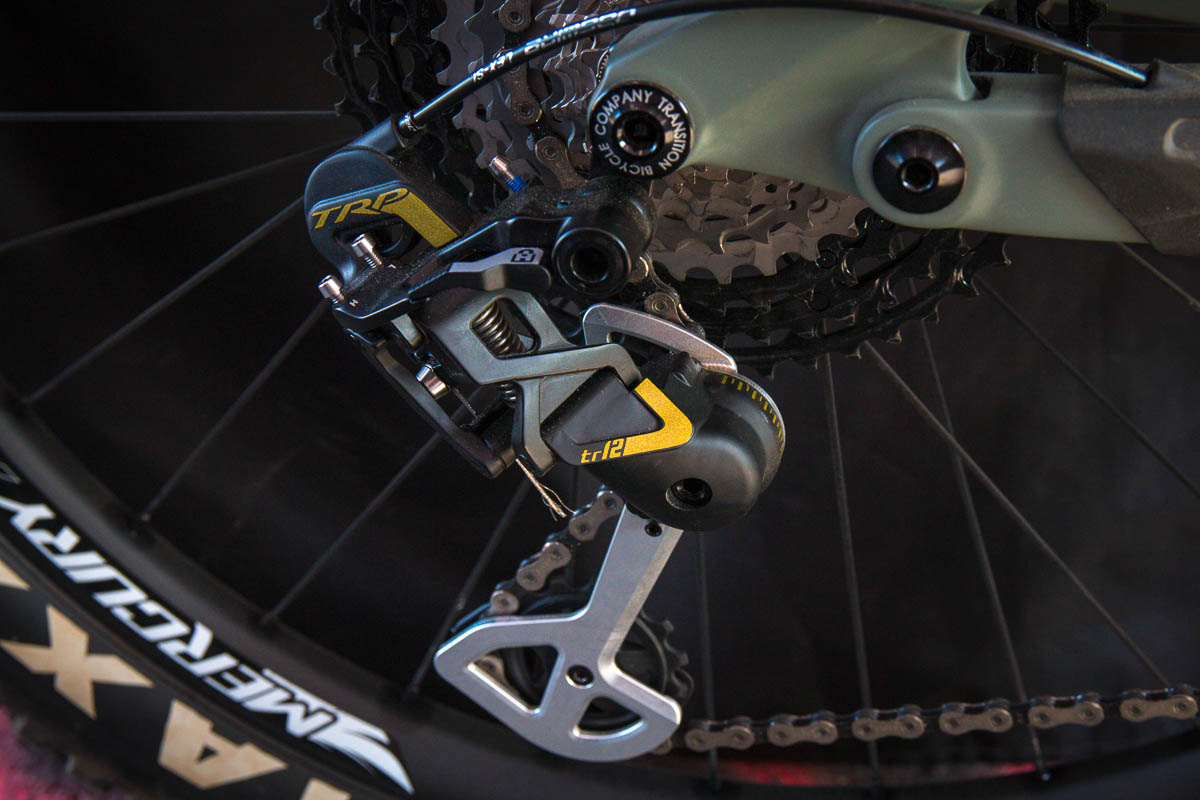 Featured image for the article Spy Shot: TRP MTB 1×12 rear derailleur and shifter look closer to production