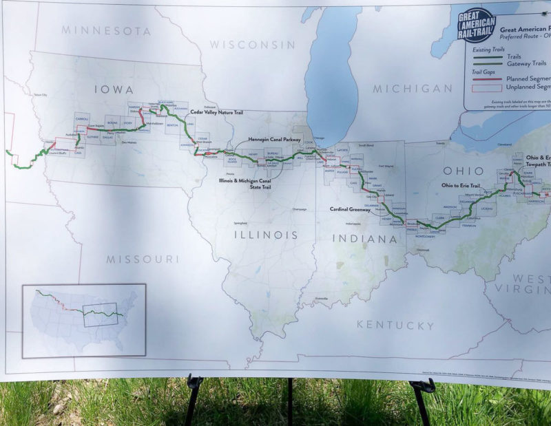Great American Rail Trail Route Announcement Ohio To Erie Trail Bike Bicycle Paved Trail Across United States 800x619 