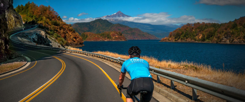 riding around volcanoes in chile with trek travel