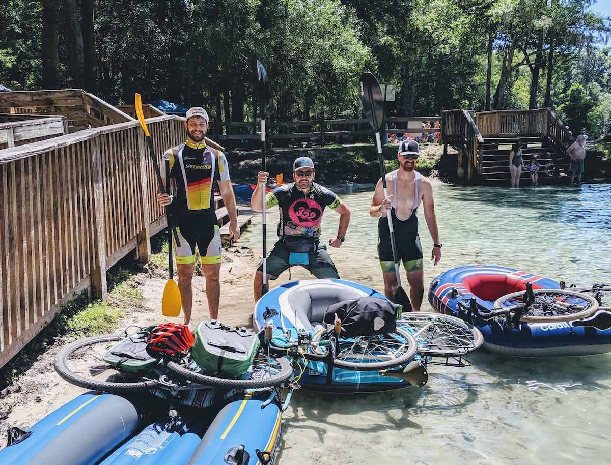 bikerumor pic of the day riffrafting in ginnie springs and high springs florida.