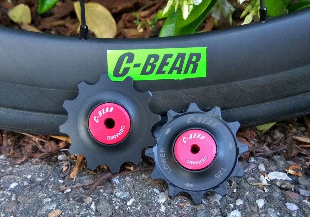 C-Bear ceramic derailleur pulleys for 12-speed road & Mountain bikes, SRAM AXS, Campagnolo, Shimano