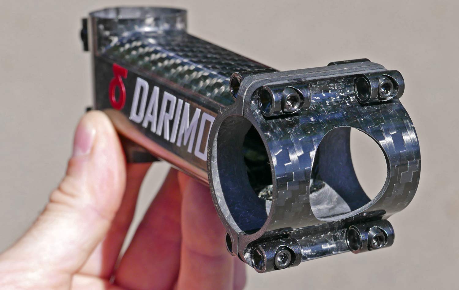 Darimo Stem ultralight lightweight handmade carbon road bike stem, made-in-Spain