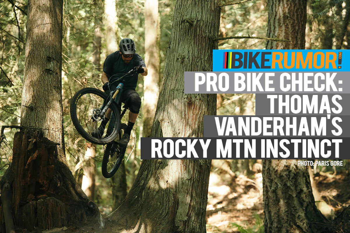 thomas vanderham pro bike check with his 2019 rocky mountain instinct 29er