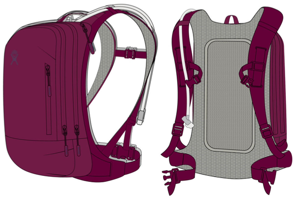 Hydro Flask keeps cool w/ smaller Down Shift & women's Journey Series hydration packs