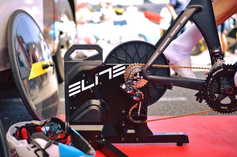 Elite Suito direct drive smart trainer, easy-setup compact magnetic resistance interactive smart indoor cycling trainer