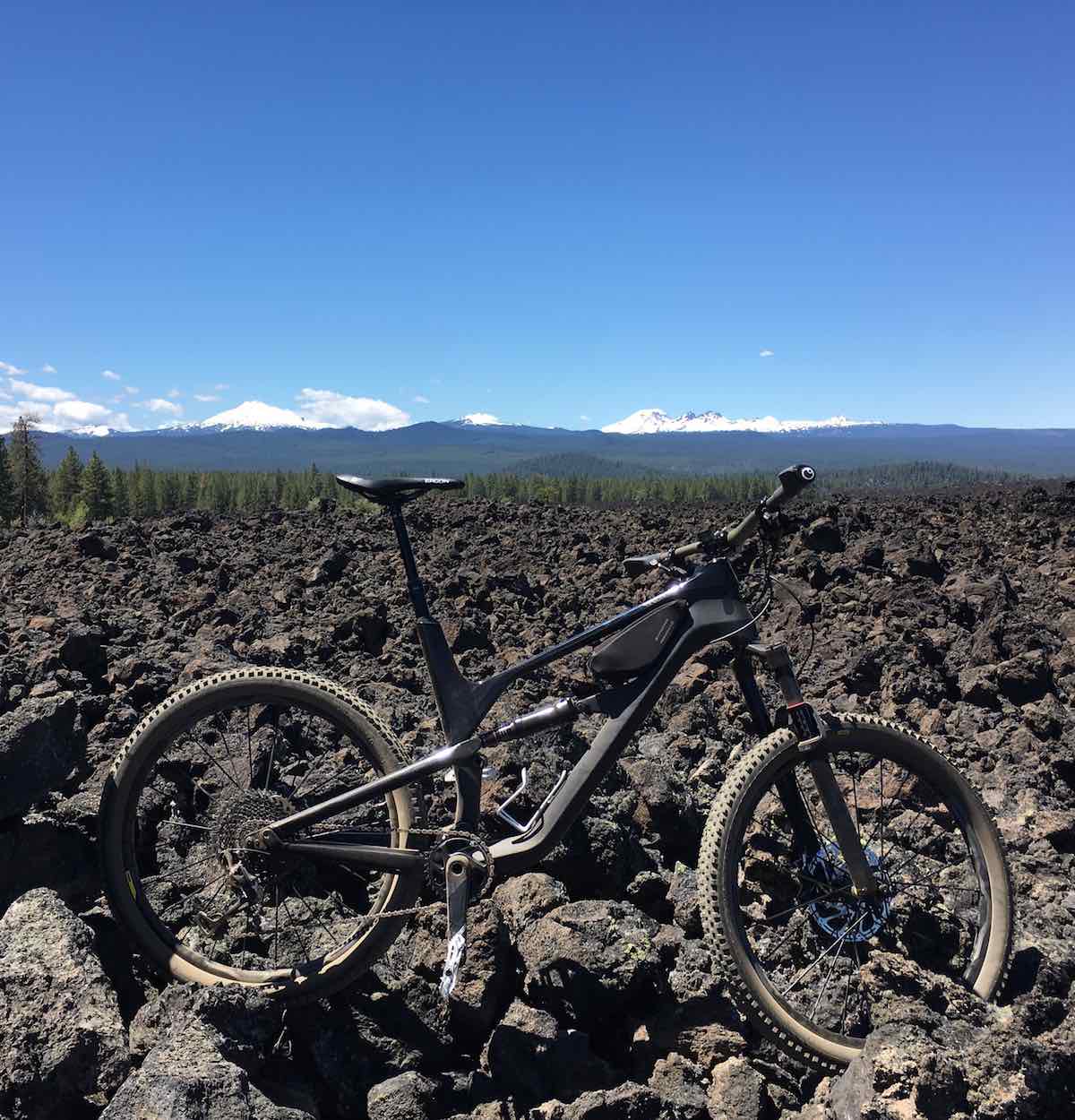 bikerumor pic of the day lava flow south of bend, oregon, mountain bike trails.