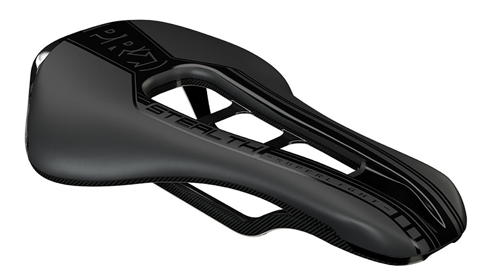 new full carbon Shimano PRO Stealth SL saddle with cutout center relief channel