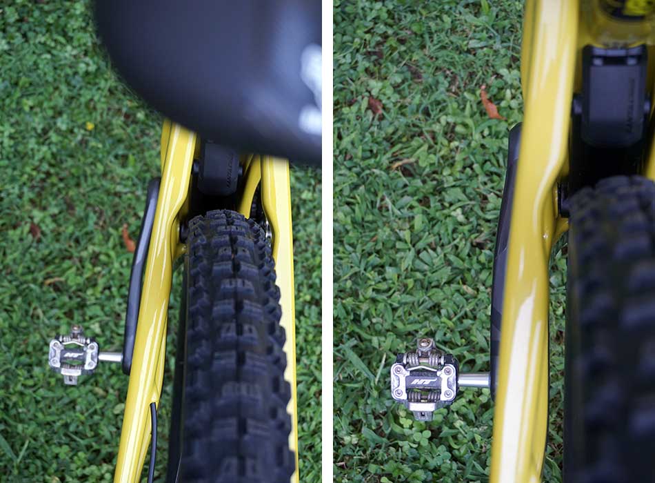 what is the tire clearance on the new santa cruz tallboy mountain bike