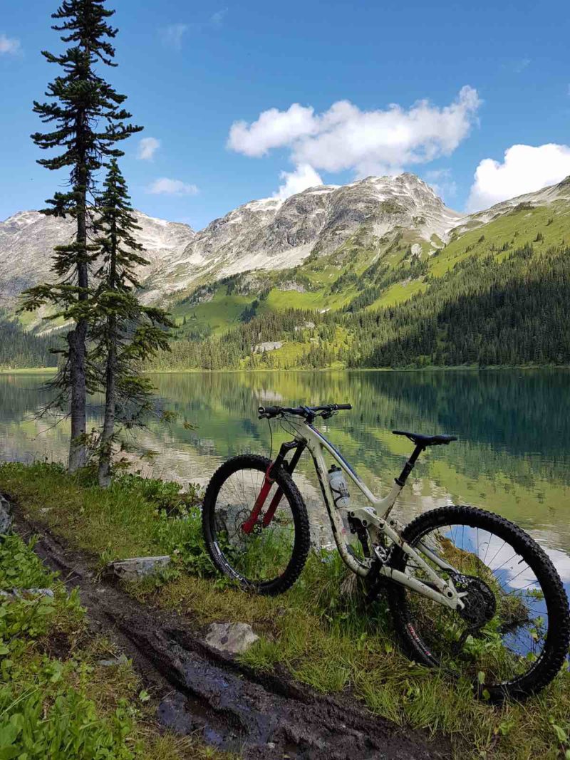 bikerumor pic of the day kona process on a lake on mount barbour in pemberton bd, canada.