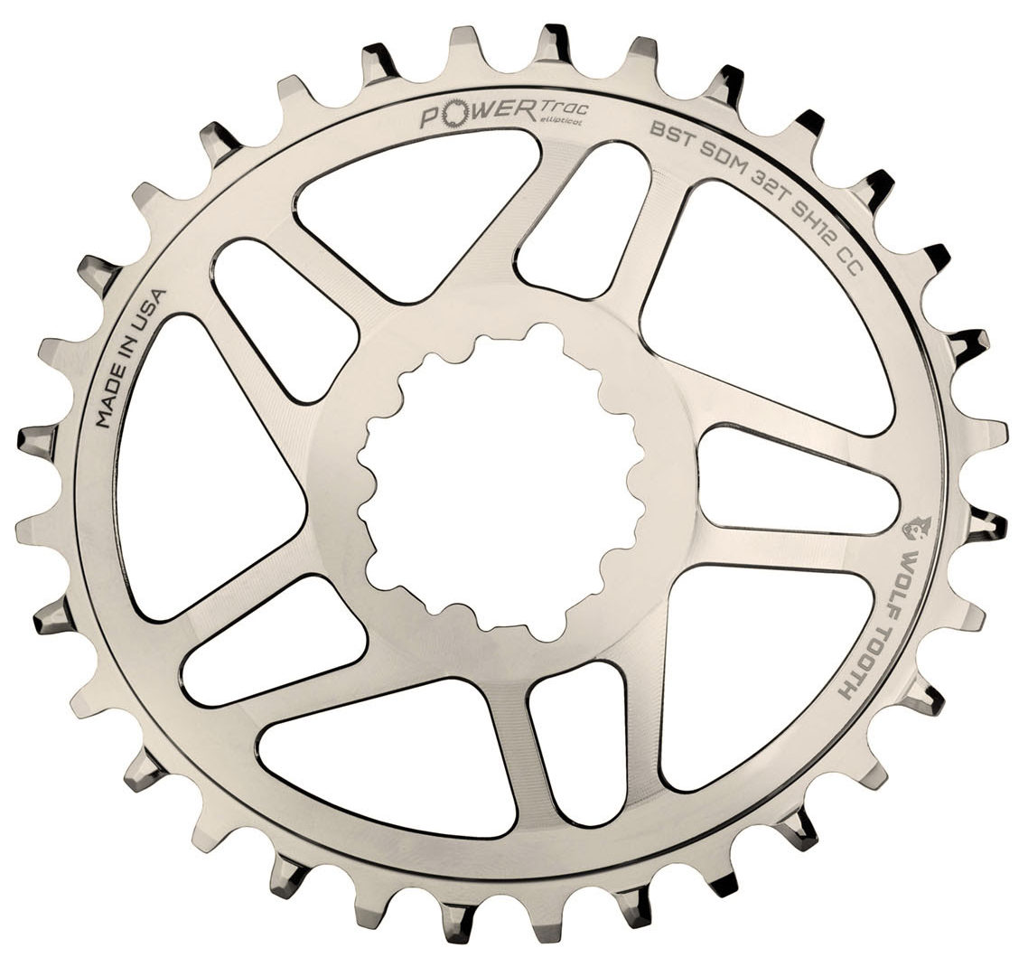 Nickel plated WTC chainrings are a perfect match for Cane Creek eeWings cranks, XTR