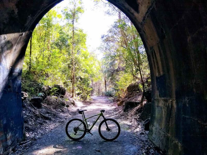 bikerumor pic of the day bike riding in Dularcha National Park, Queensland Australia.