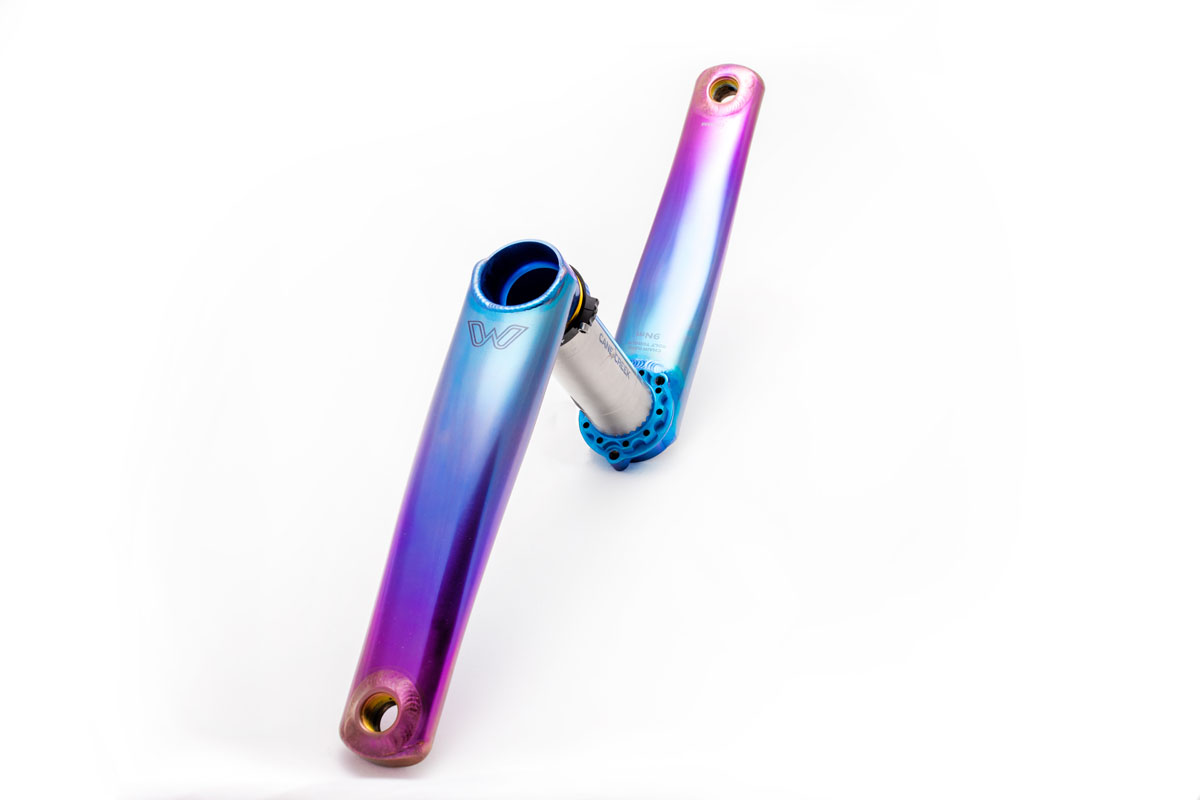 Cane Creek dips into limited edition cranks with Tie-Dye eeWings titanium crankset