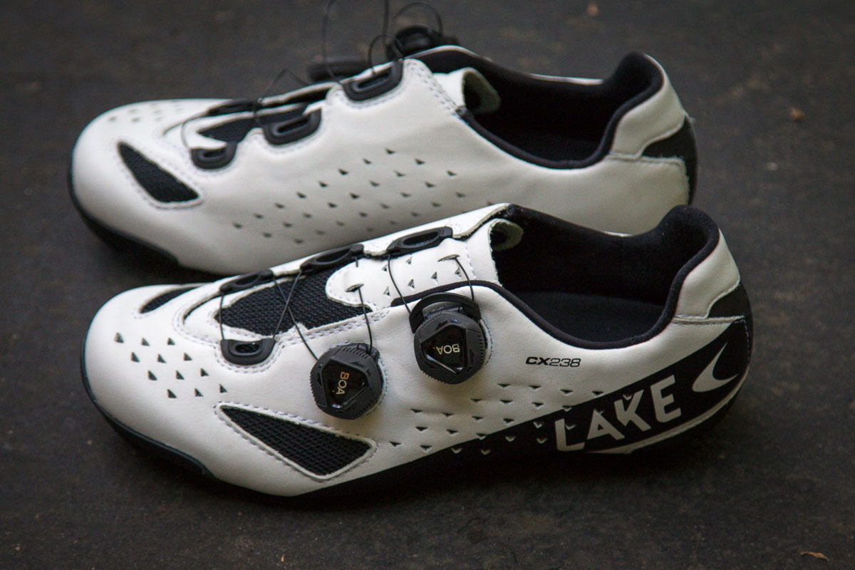 Lake updates a classic with dual Boa, fullgrain leather CX238 road shoe