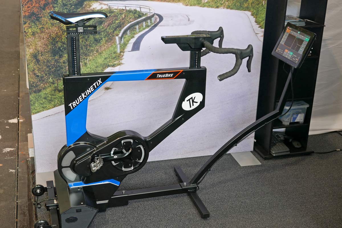 TrueKinetix TrueBike fitness bike spins more realistic indoor training with robots