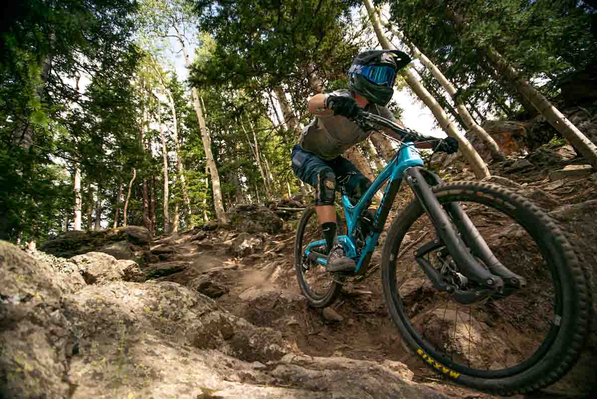 Trust Shout fork adds long travel trailing multi-link suspension to trail & enduro bikes