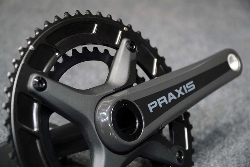 praxis zayante carbon cranks with levatime 2 chainrings