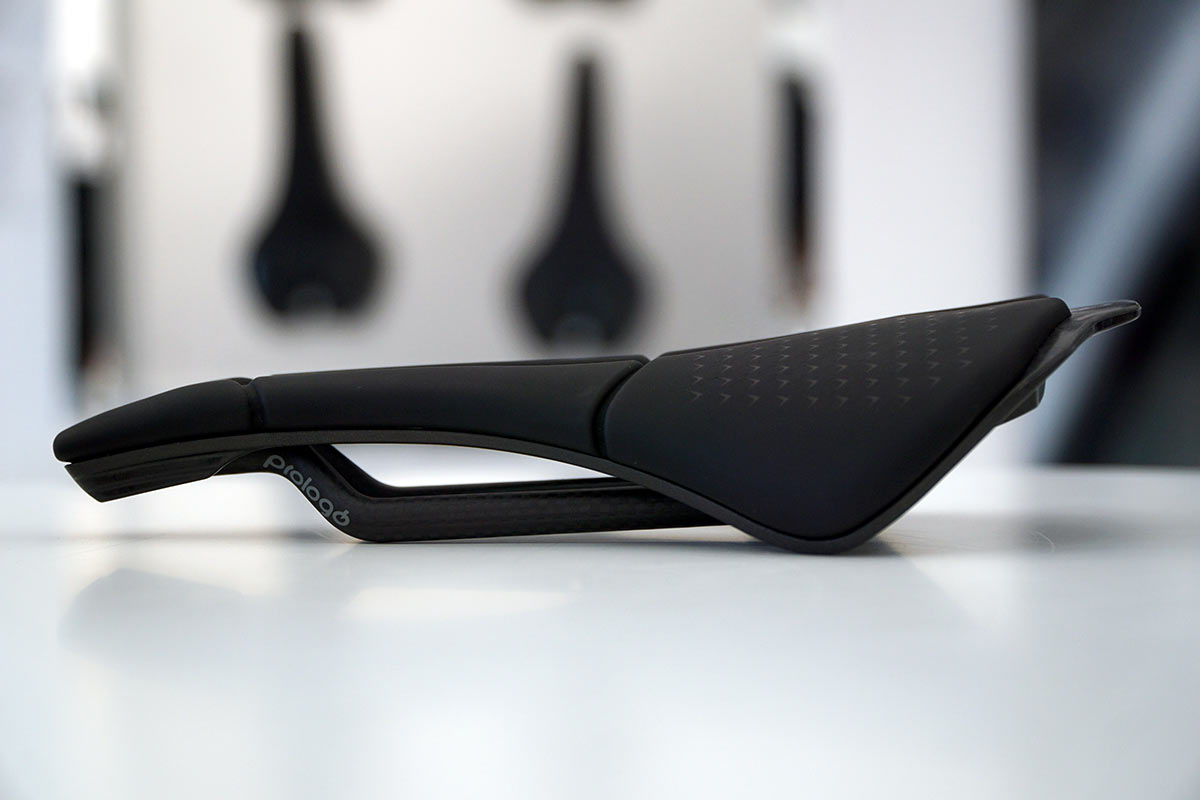 new prologo scratch m5 is a shorter version of the standard road and mountain bike saddle
