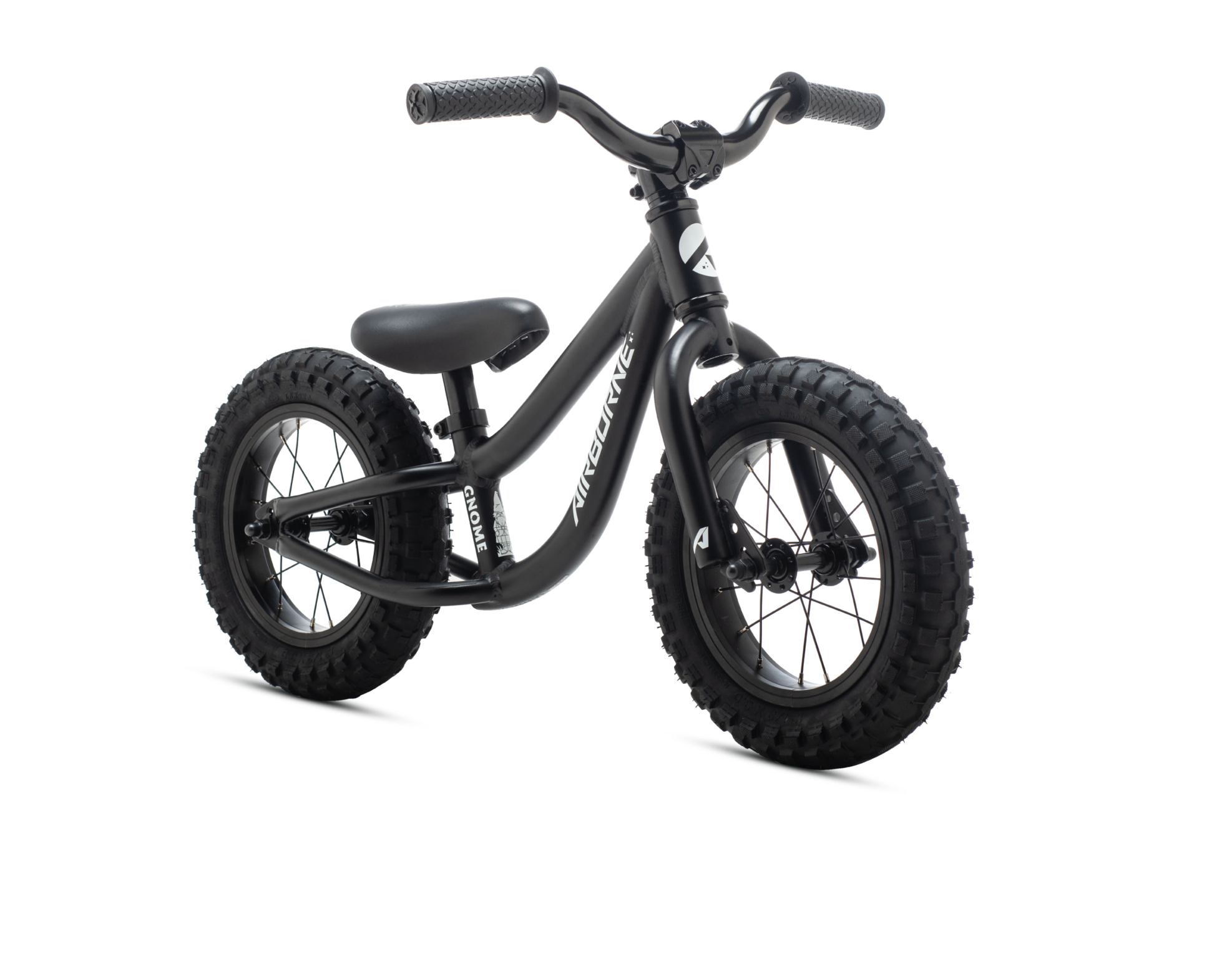 Airborne Gnome balance bike may be small, but 3″ wide plus tires offer big grip