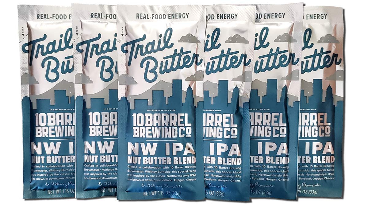 Trail Butter NW IPA Nut Butter Blend ride nutrition for a limited time India Pale Ale flavored ride snack