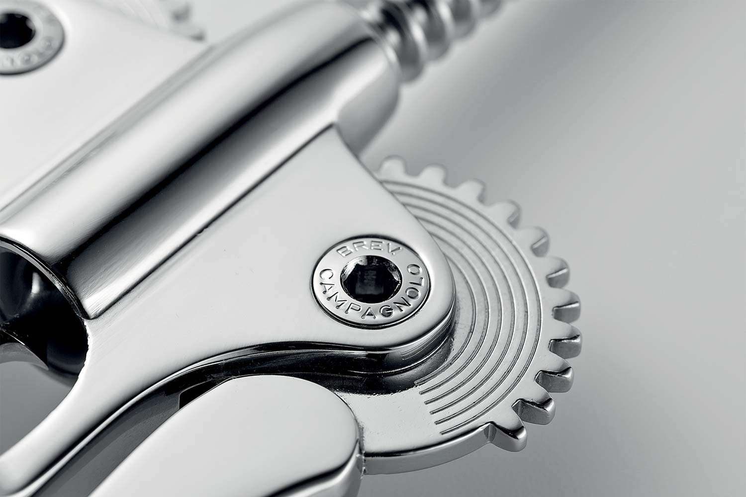 The Big Corkscrew in shiny chrome by Campagnolo
