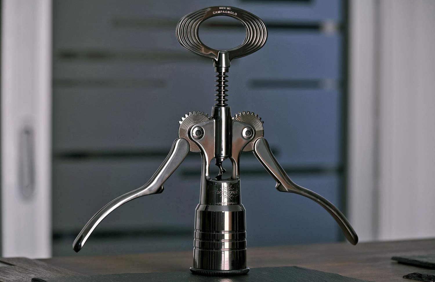 The Big Corkscrew in shiny chrome by Campagnolo