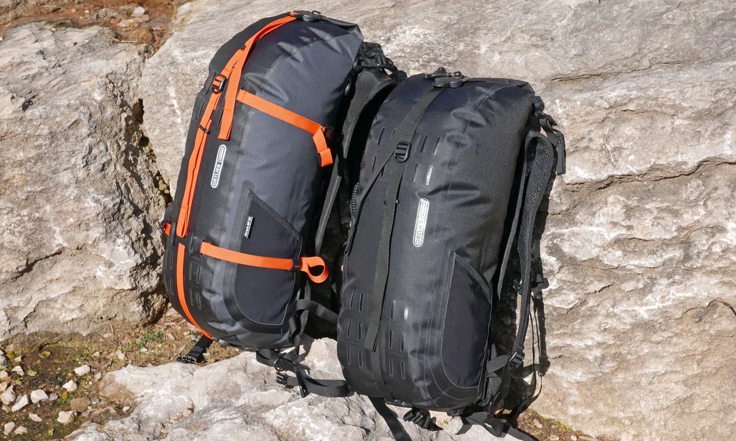 Ortlieb Atrack BP backpack, 25L modular waterproof bikepacking backpack made in Germany