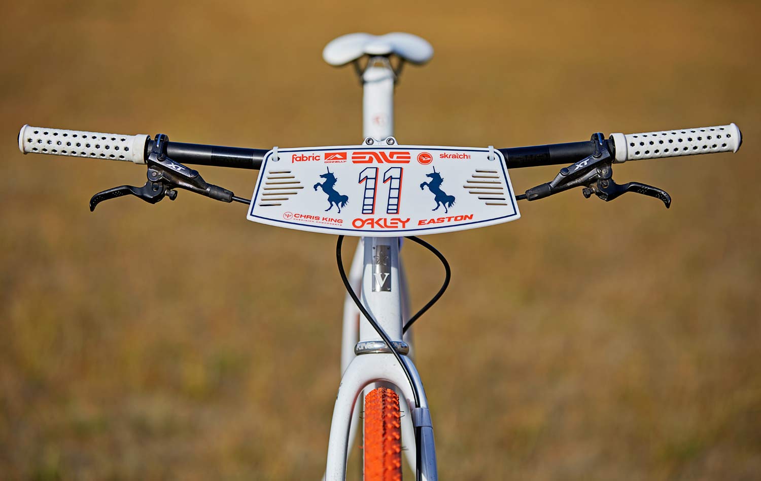 white cross bike