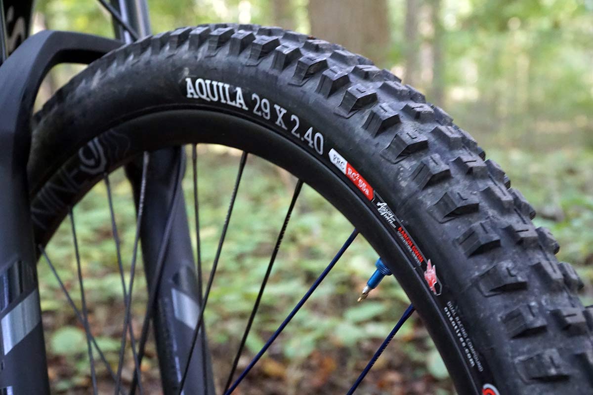 onza aquila frc enduro mtb tire review and actual weights
