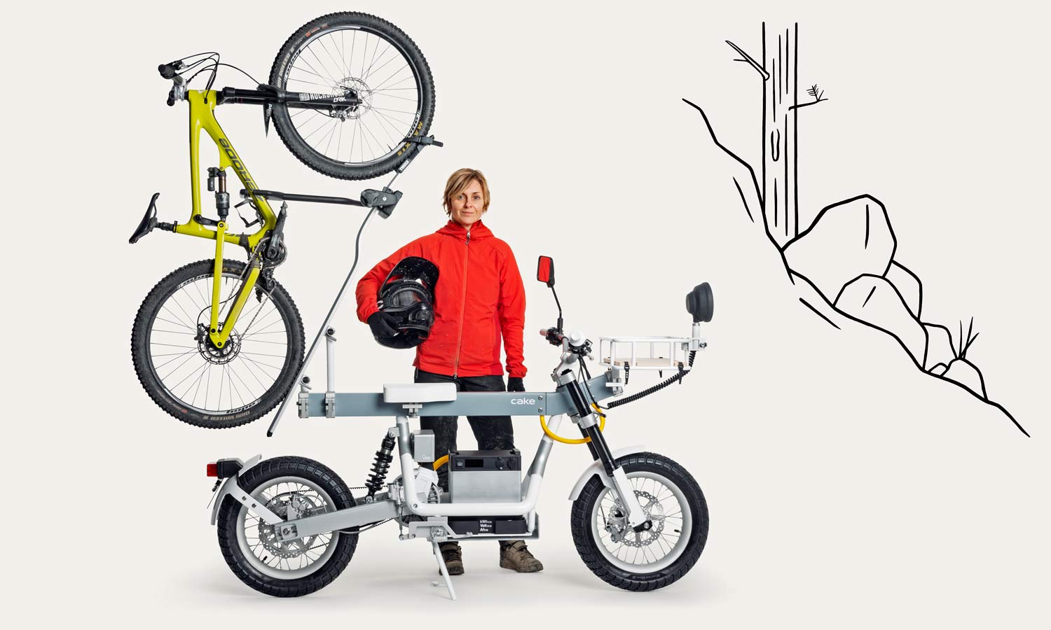 Cake Ösa e-moto/e-bike electric SUV cargo motorcycle