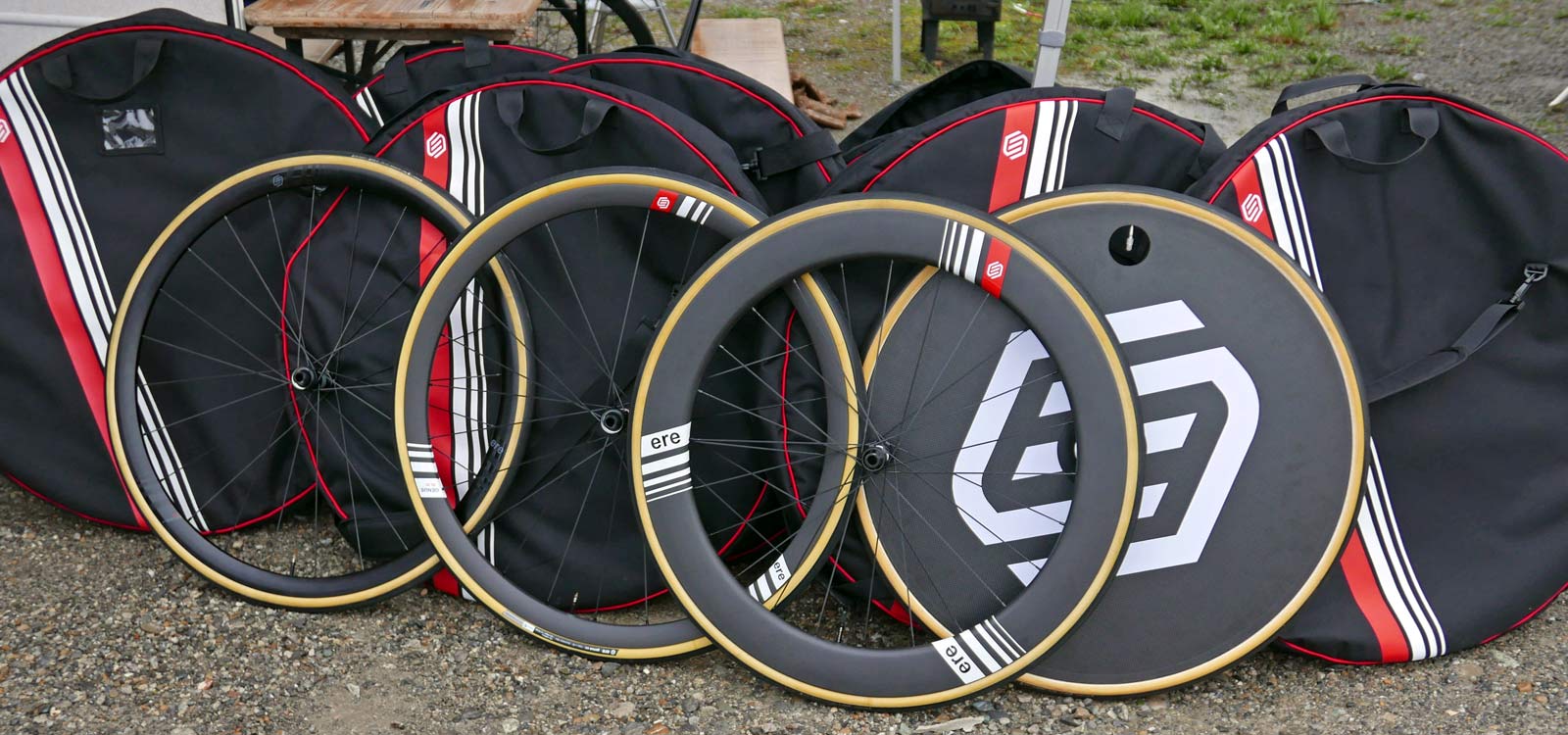 ERE Research Genus Omnia Explorator components, carbon aluminum gravel road bike wheels and saddles