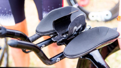 TriRig Scoops aerobar cups cradle your arms w/ huge surface area & plush pads