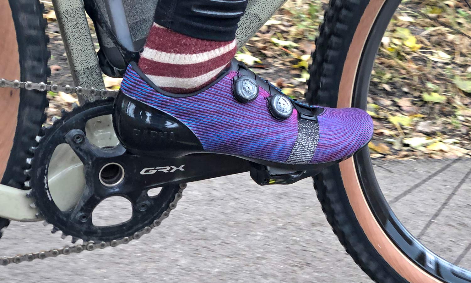 Riding the Rapha Pro Team Powerweave woven synthetic Boa dial IP1 full carbon road bike shoes