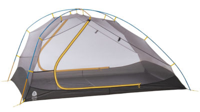 Sierra Designs Meteor Lite 2 tent pitches grams, gets down to bikepackable weight