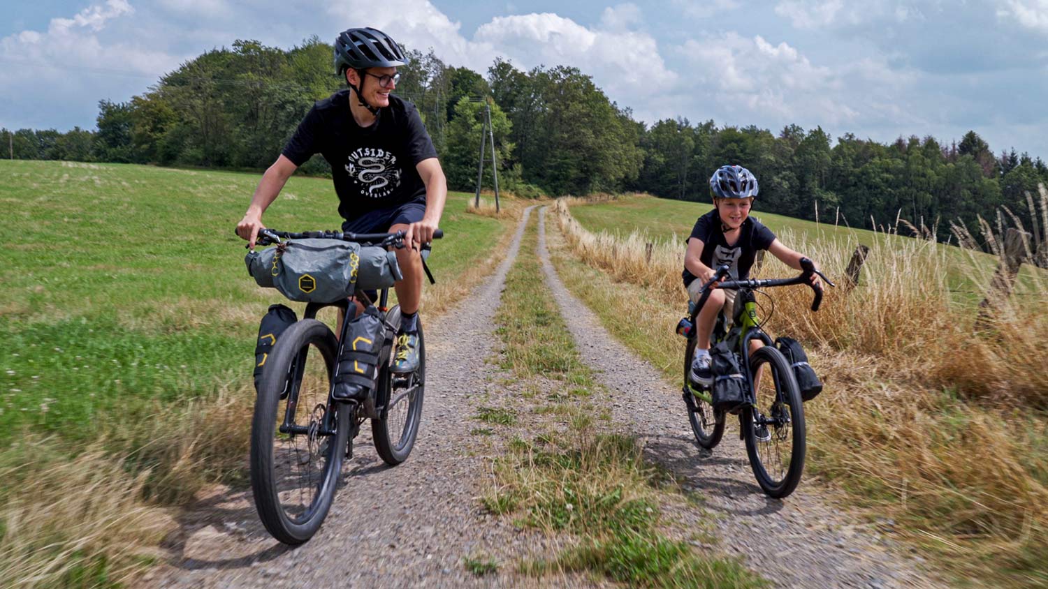 Family bikepacking with Clem and Lubin in The Analog Kids, Bombtrack photos by Marvin Beranek