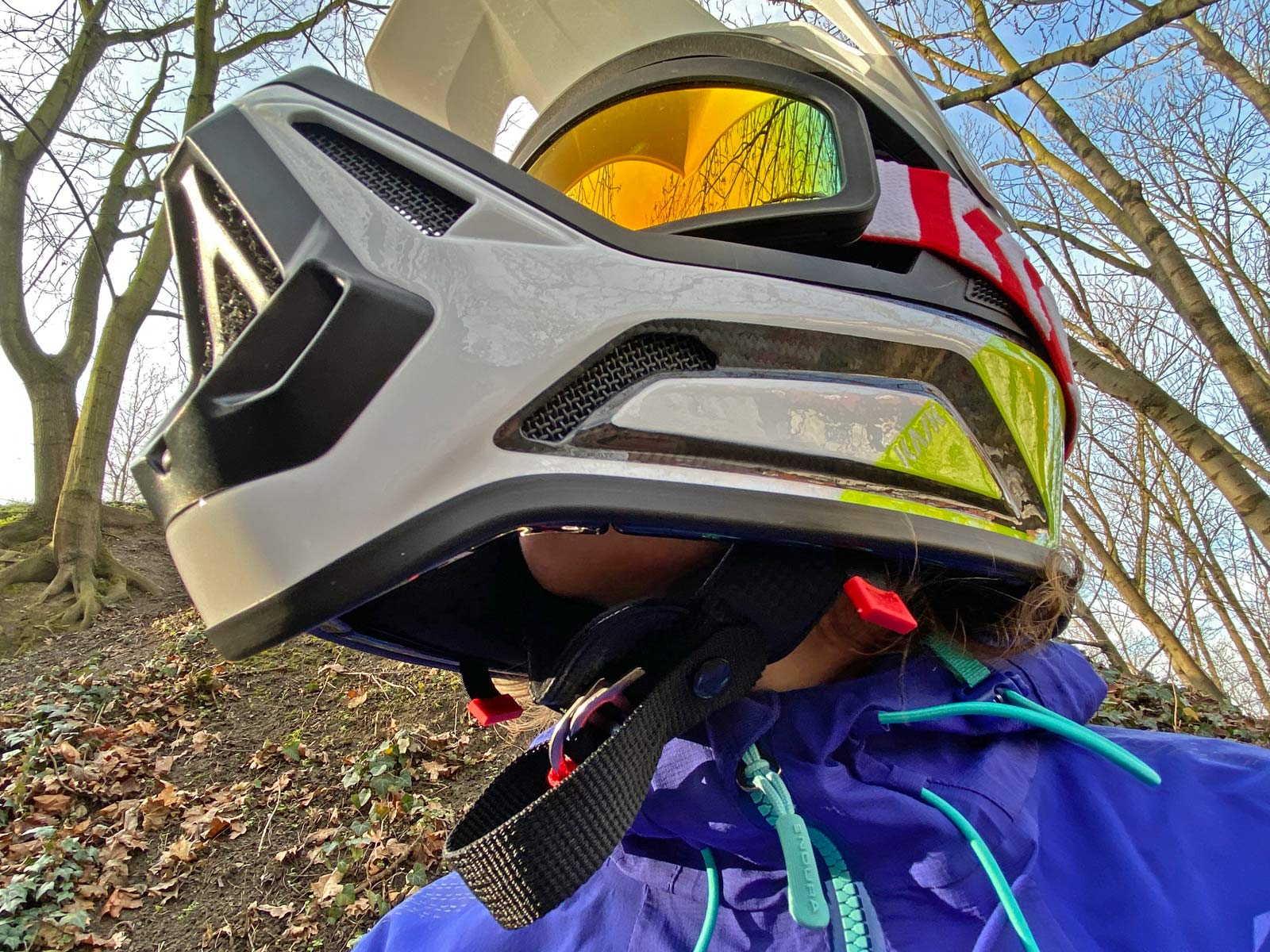 Kask Defender DH helmet, lightweight carbon full-face enduro gravity downhill MTB mountain bike helmet