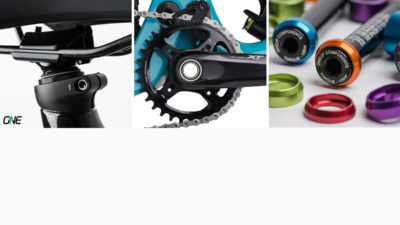 OneUp Components adds 12 speed Shimano Switch chainrings, 34.9mm dropper posts, 12mm Axle-R