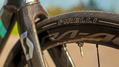 UPDATED: Pirelli P Zero Velo tubeless road race tire prototype for Mitchelton-Scott training
