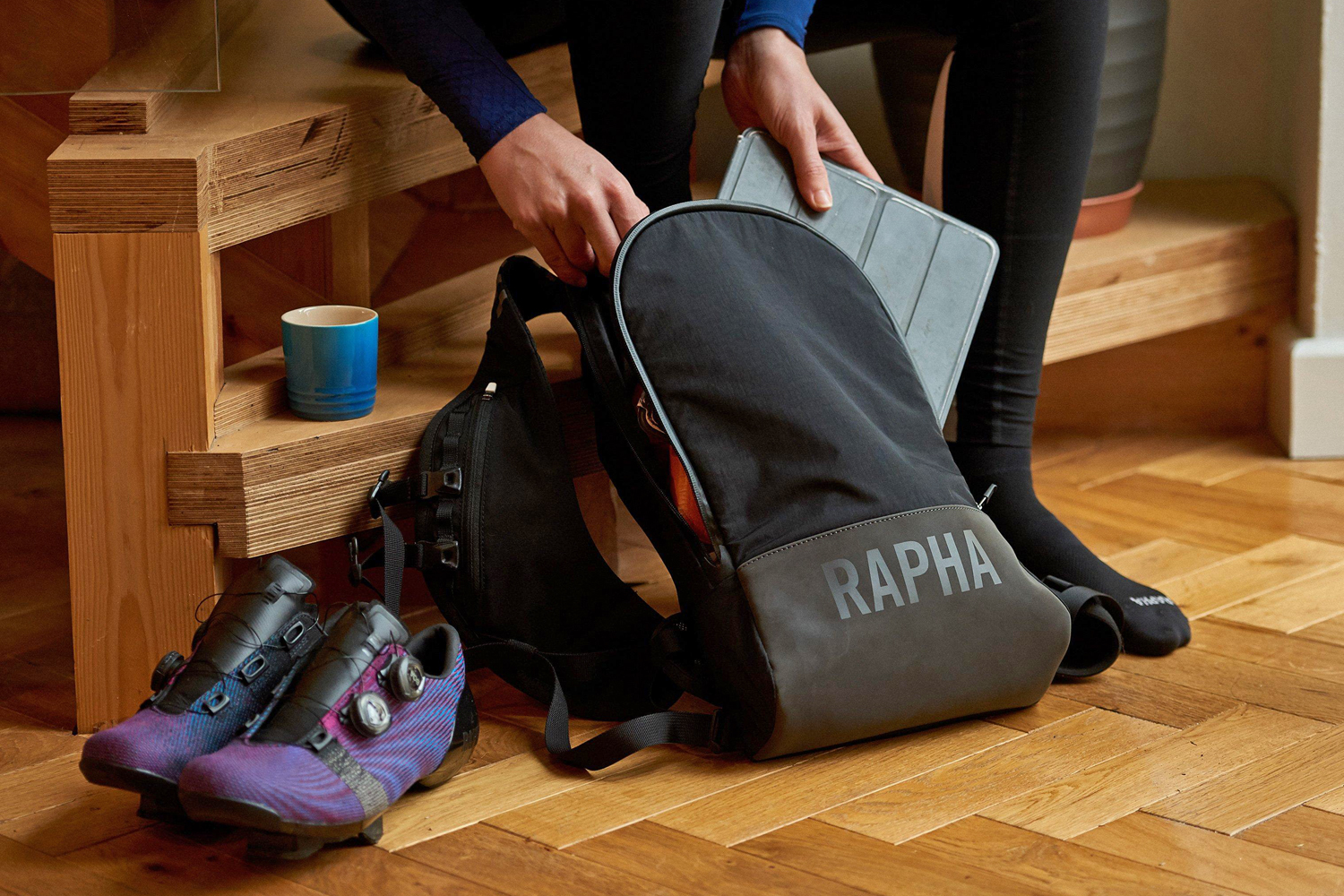 Rapha Pro Team Lightweight Backpack, fast training Pro Team-level roadie road bike commuter bag