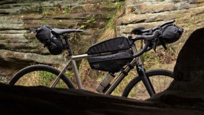 Restrap Adventure Race lightweight bikepacking bags haul all the gear, weigh less than 1kg. Updated!