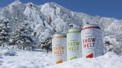 Skratch Labs x Upslope Brewing Snowmelt is an electrolyte infused craft hard seltzer!