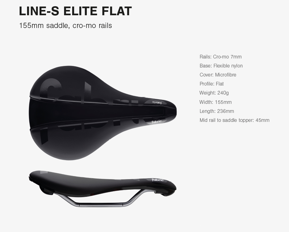 Fabric Line-S short road saddles get a nose job in the name of speed
