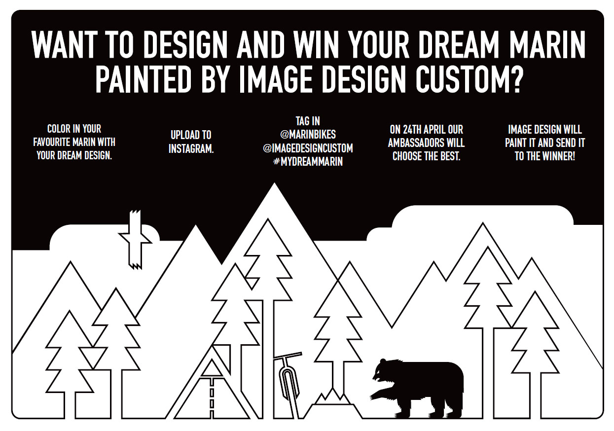 Design (and win) your Dream Marin bike with Coloring Book Competition!