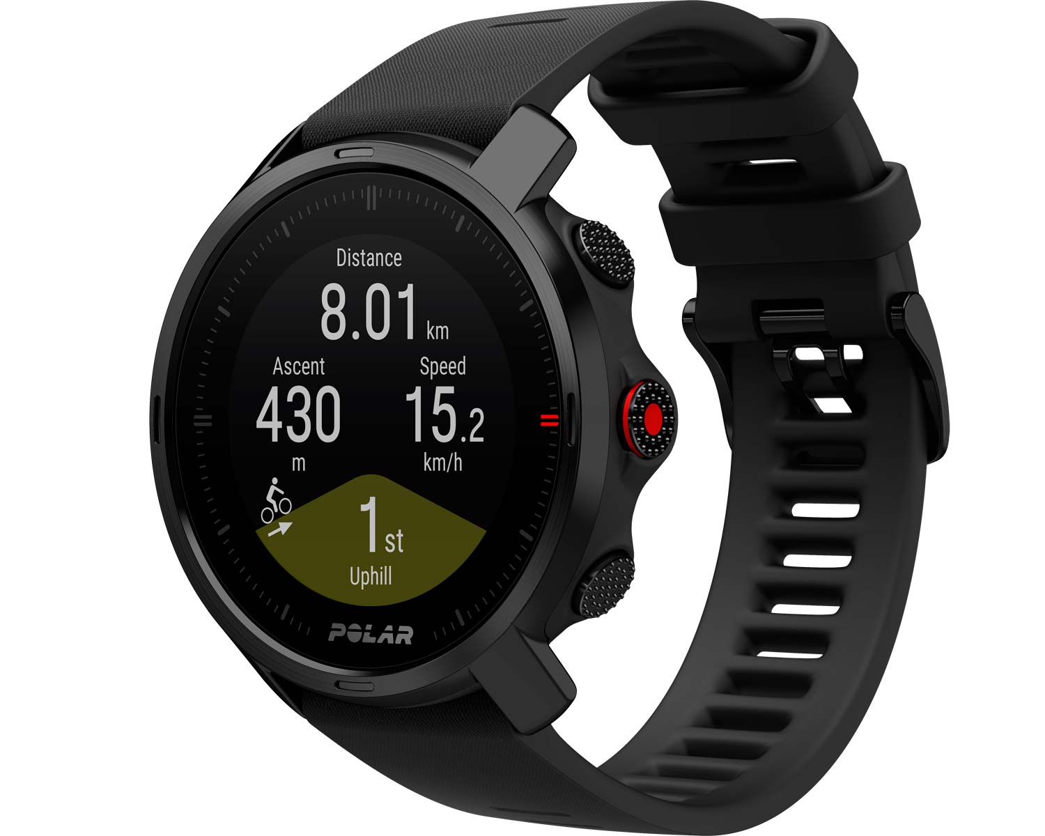 Polar Grit X GPS smartwatch, wrist-based heart rate GPS tracking training smart watch cycle computer for cyclists runners