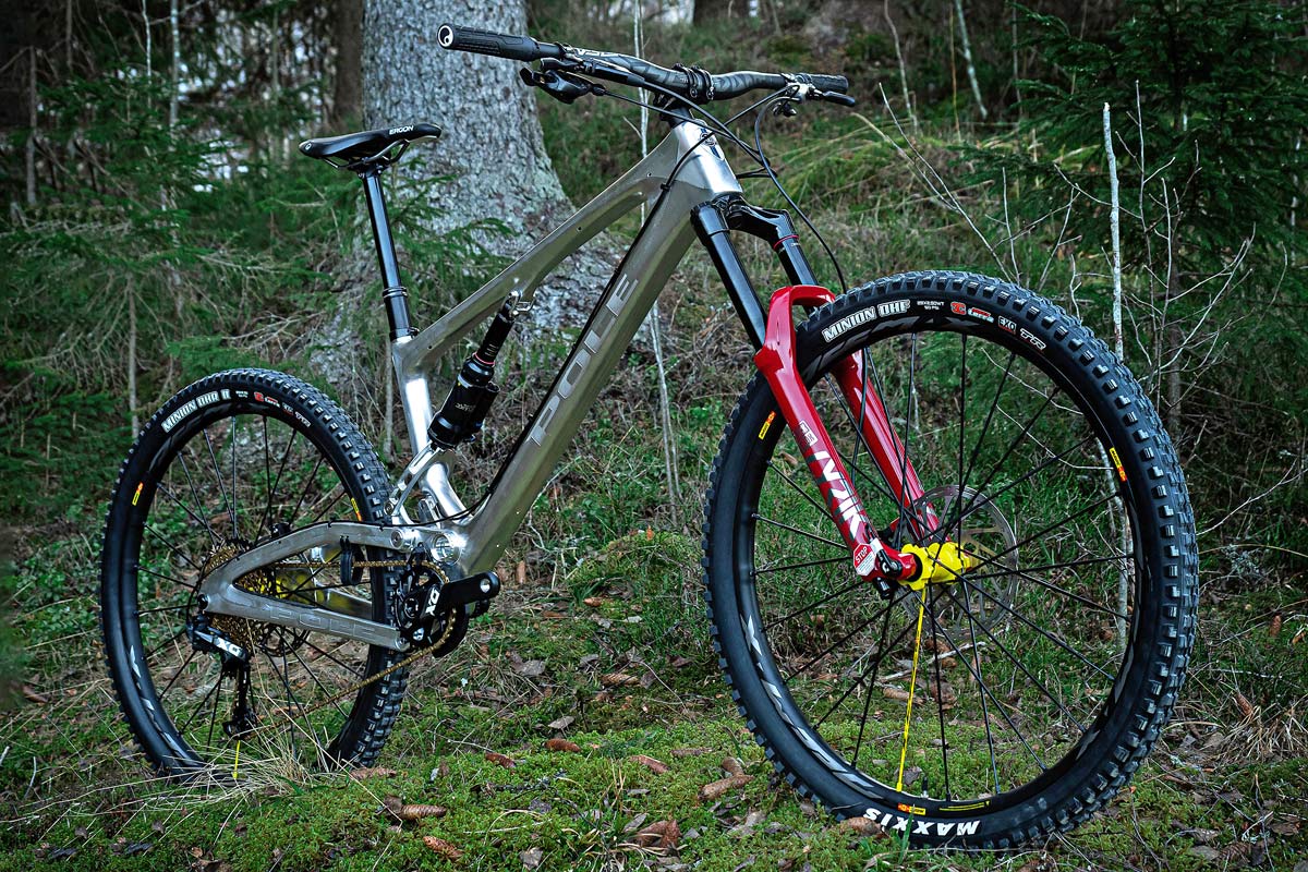 Pole Stamina 140 & 180 mountain bikes, made-in-Finland CNC-machined alloy full-suspension trail enduro MTB update