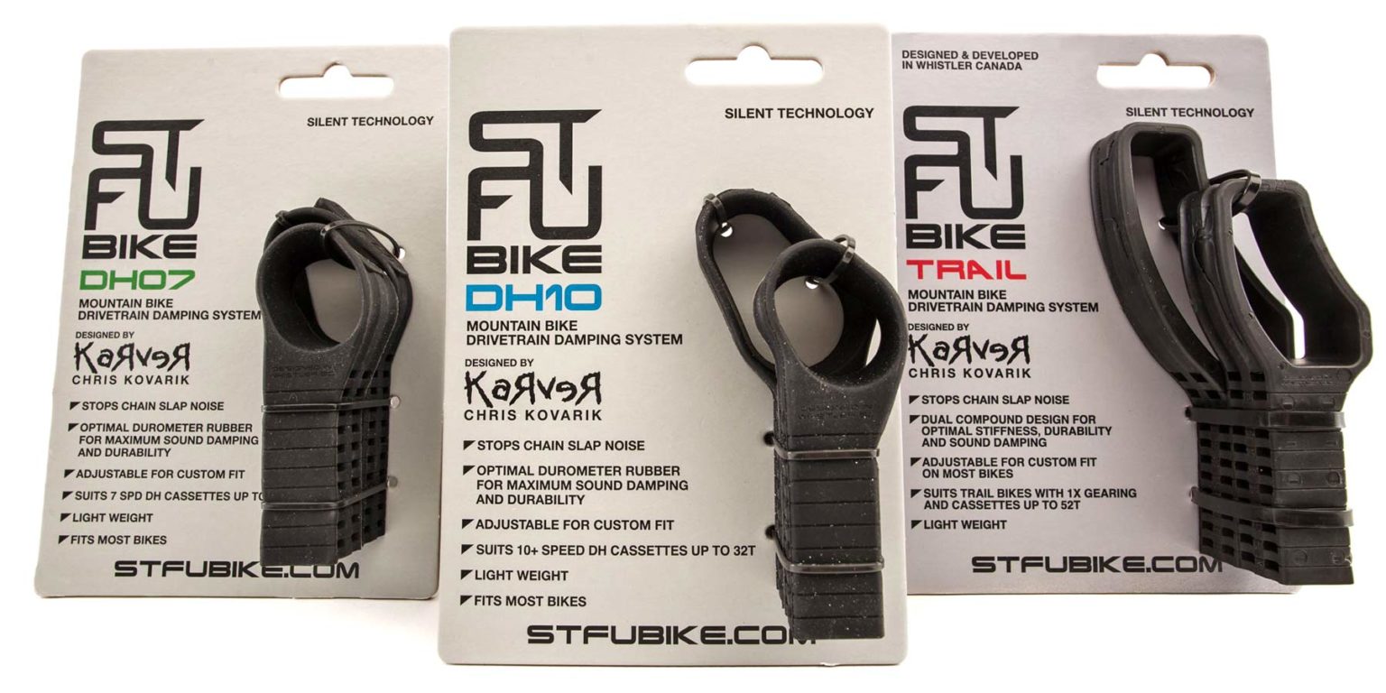 STFU chain damper eliminates chain slap, shuts your mountain bike the f